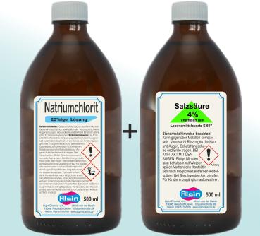Natriumchlorit 25% + Salzsäure 4%