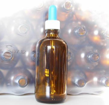 Apothekerflasche 100 ml mit Pipettenmontur