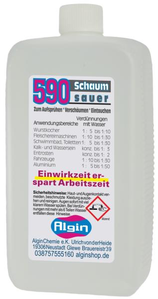 Koch-Kesselreiniger 1Liter sauer Schaum Rostentferner Kalklöser Fettlöser