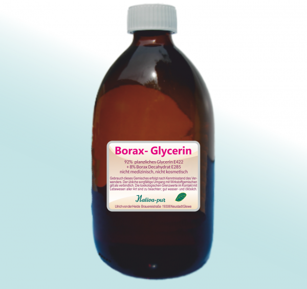 Glycerin + Borax 500ml Glas