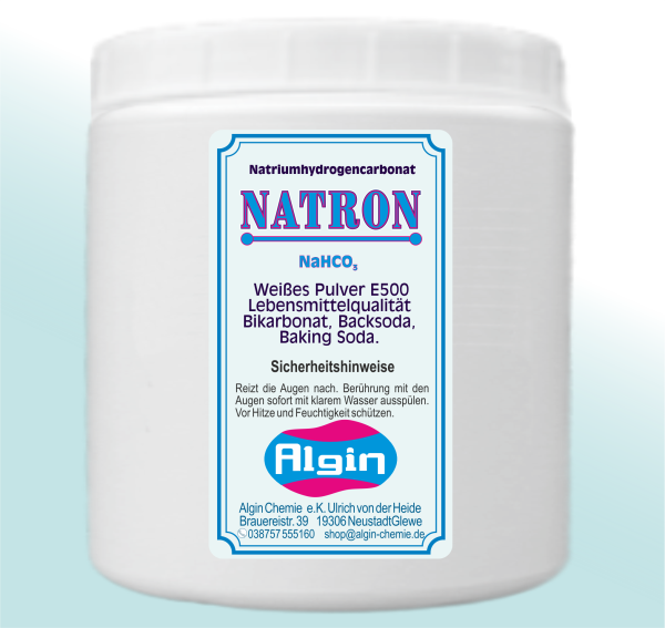 Natron1,5 kg Beutel food grade Natriumbicarbonat  Backpulver sehr rein 