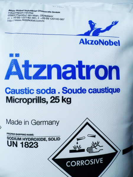 Natriumhydroxid NaOH Kaustisches Soda Ätznatron CAUSTIC SODA 25 kg Sack 